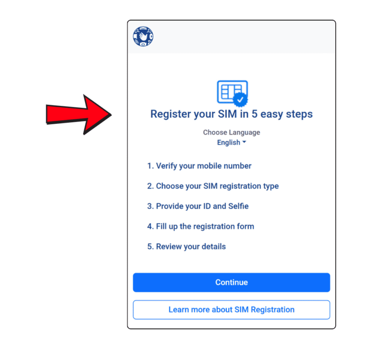 TM SIM Registration Online Link (new.globe.com.ph.simreg)